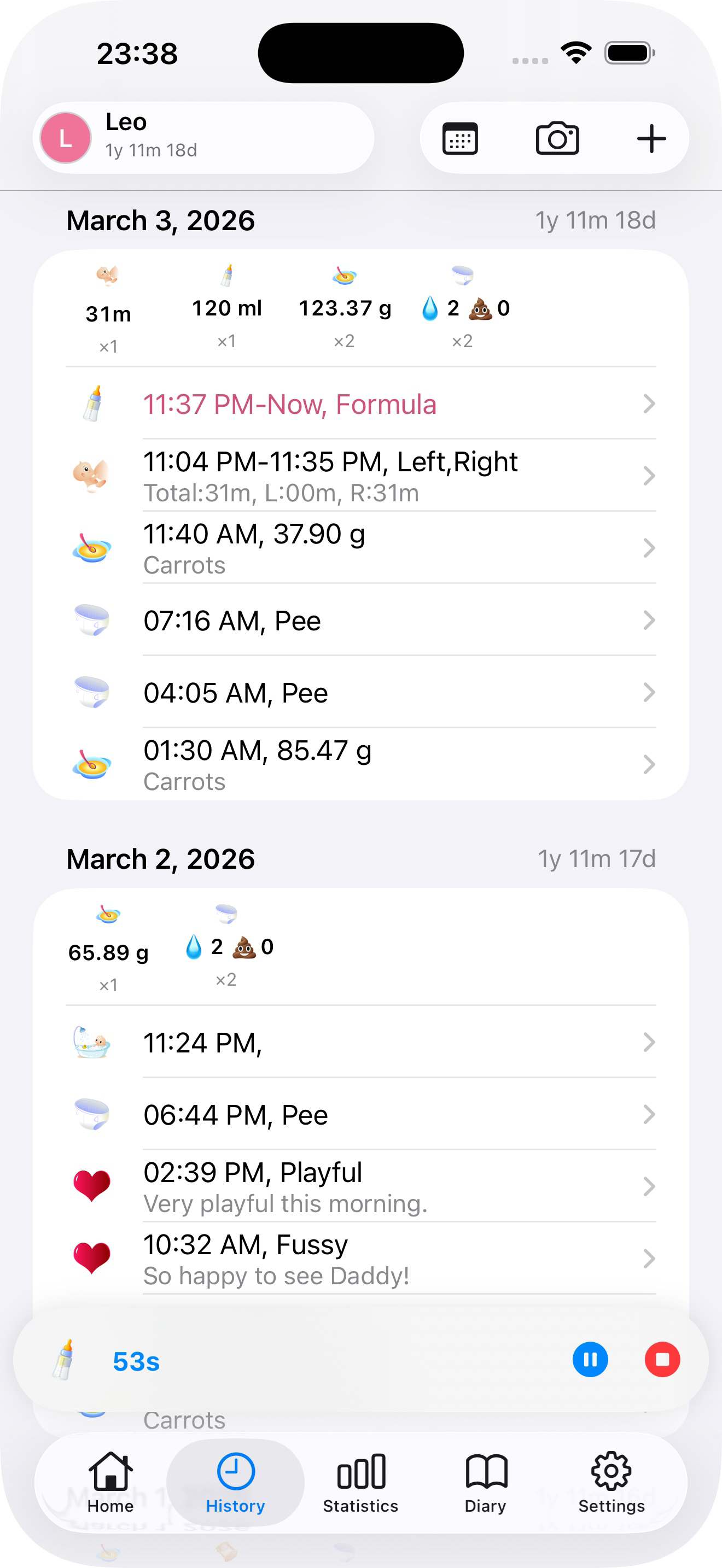 Memories and History